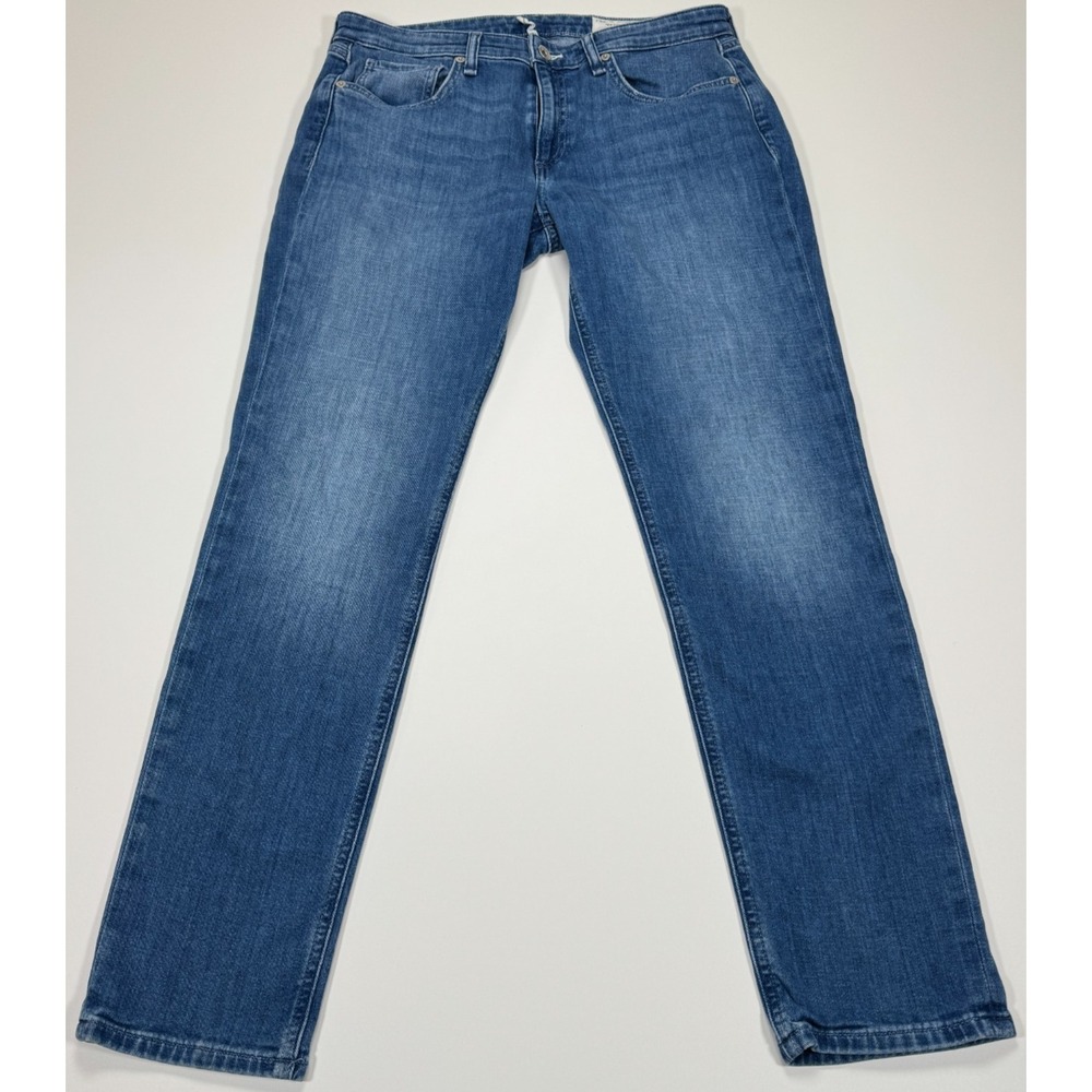 Rag & Bone Dre Jeans Womens 27 32x28 Monaco Blue Slim Boyfriend Low Rise Stretch